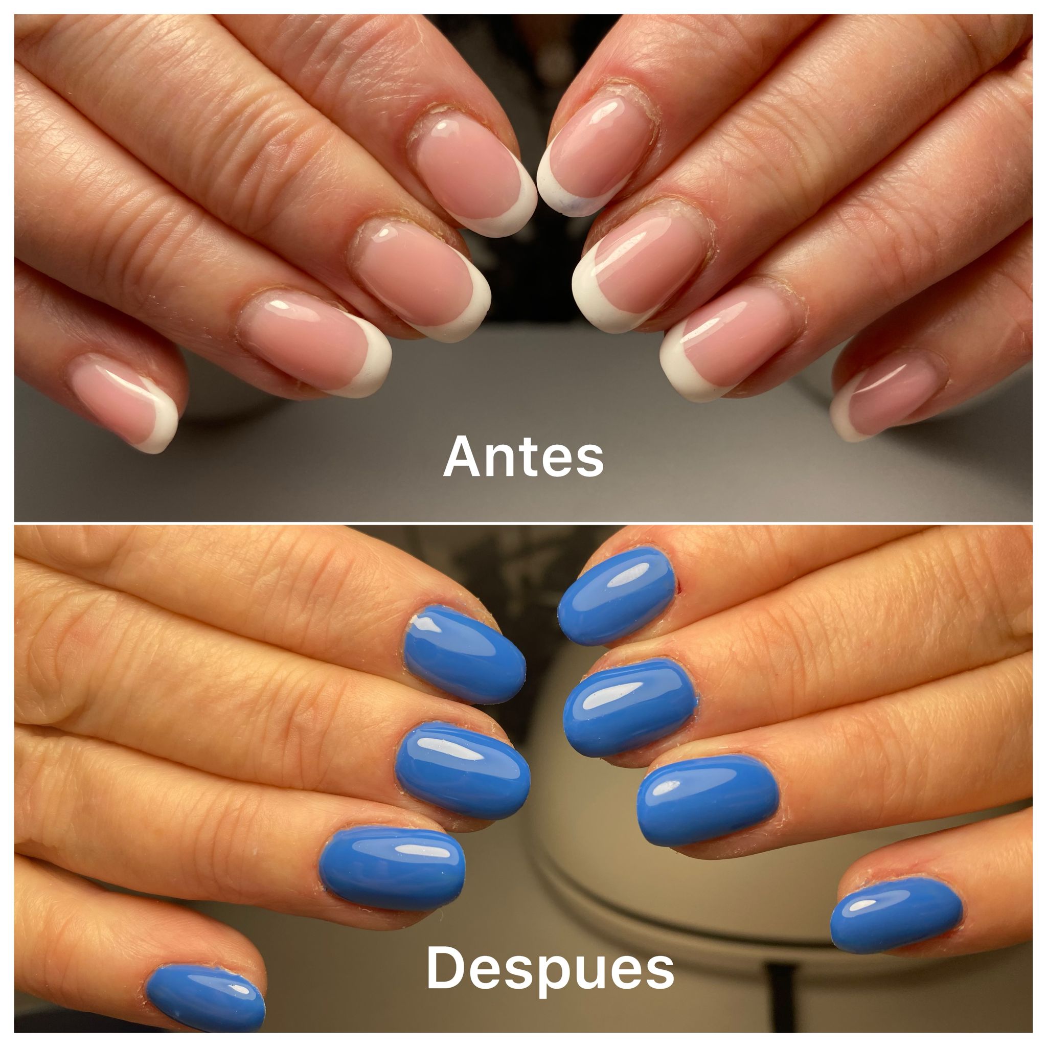 esmalte de manicurista con nivelación